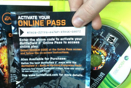 Online pass for EA's Battlefield 3