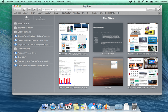 Safari on Mavericks
