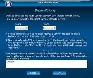 webtrate opening screen