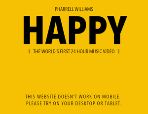 pharrell happy mobile not