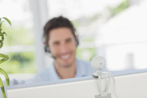 videoconferencing stock image oct 2014