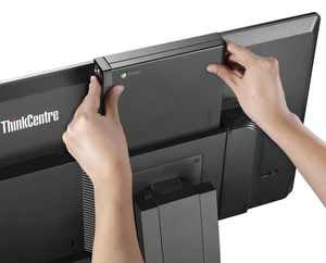 lenovo thinkcentre chromebox tiny rear slide in upper view