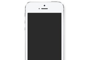 blank iphone screen
