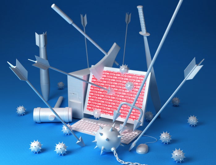 cyberattack stock image