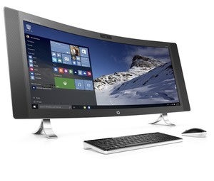 hp envy curved all in one right facing