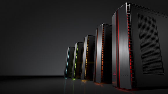 omen by hp desktop pc with led left facing