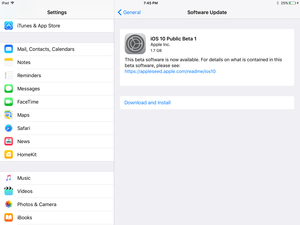 ios 10 ipad air