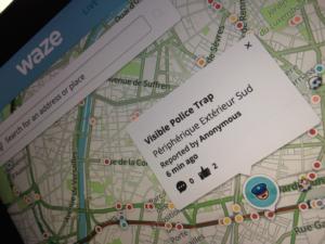 Waze police trap