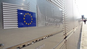 In front of the European Commission's Charlemagne building (2)